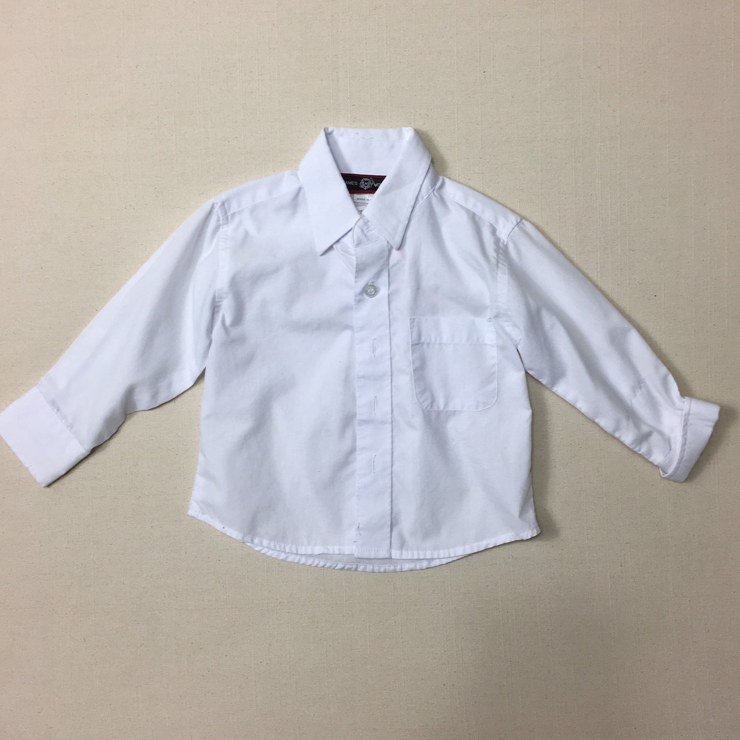 White  James Morgan Shirt, 12M