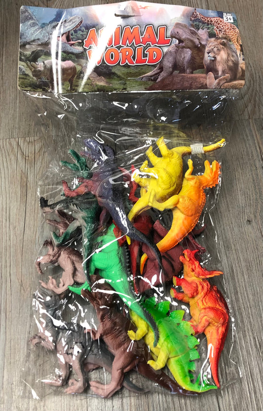 Multi  Dinosaurs -12 Figures, 3Y+