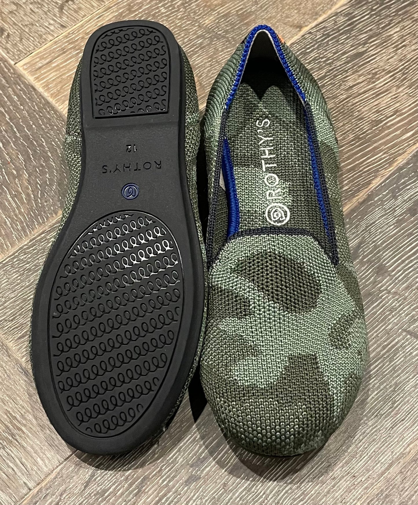 Green  Rothys Slip On Shoe, 12Y