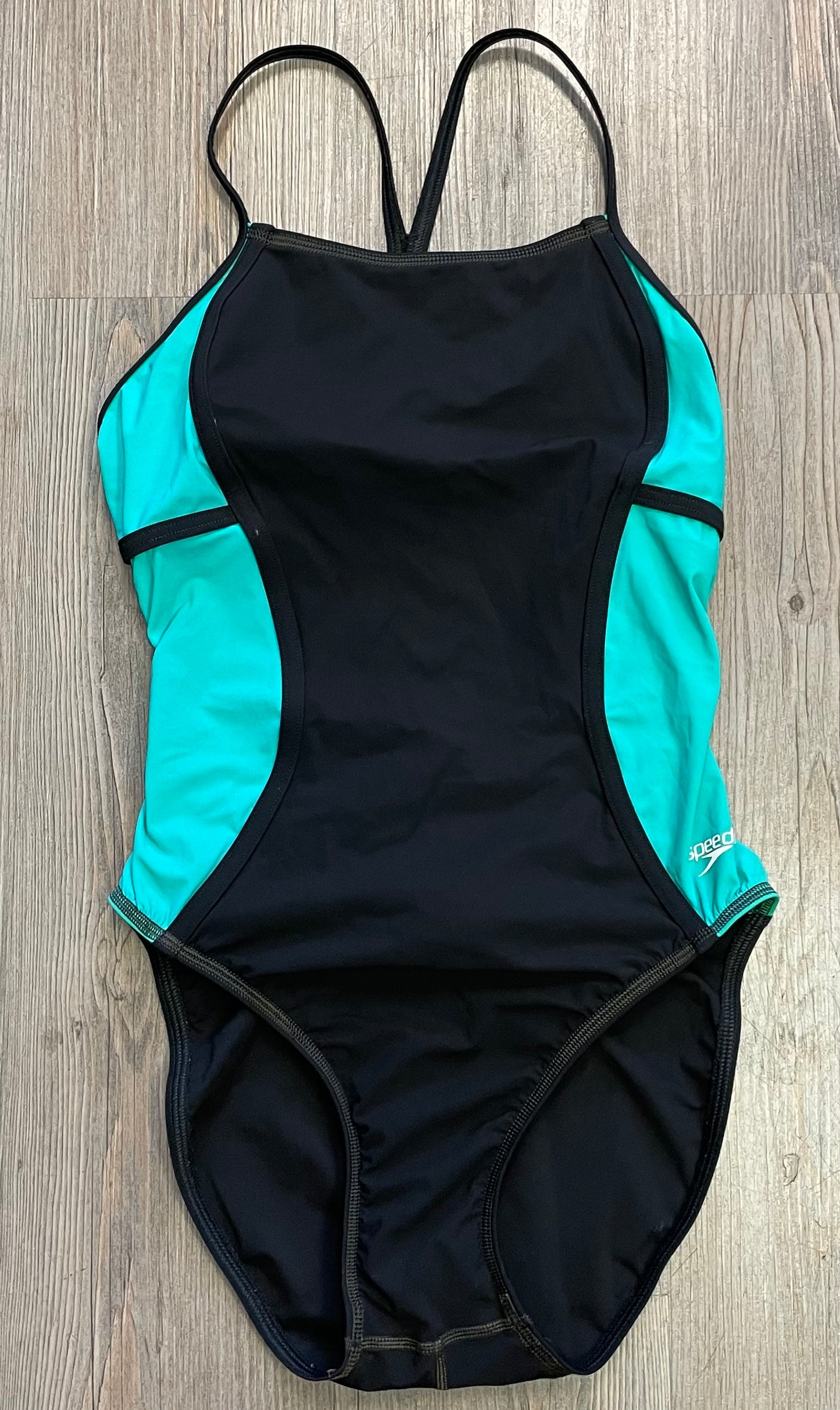 Green/bl  Speedo Bathing Suit, 16Y