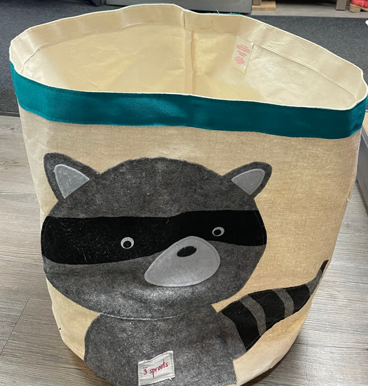Raccon  3 Sprout Laundry Bin, Pre-owned