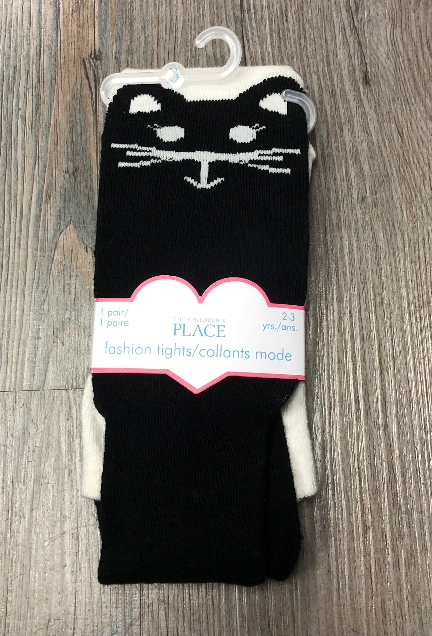 Black/Wh  Chidrens Place Tights, 2-3Y