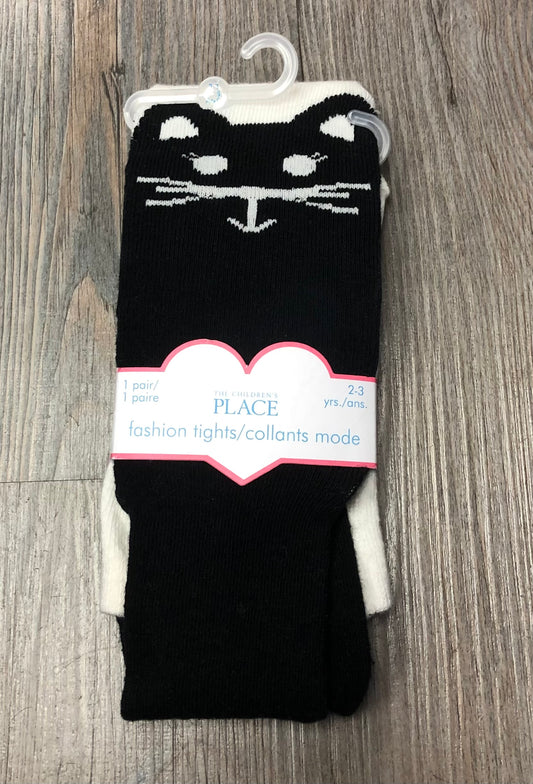 Black/Wh  Chidrens Place Tights, 2-3Y