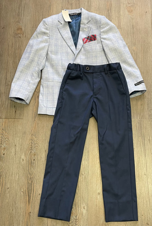 Blue  Leo & Zachary Suit Set, 6Y