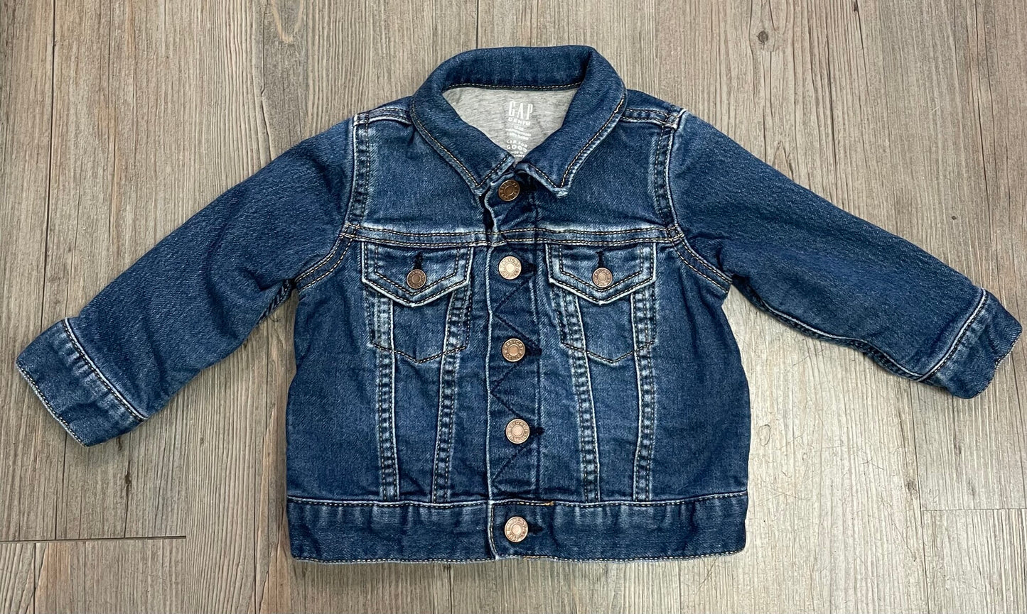 Blue  Gap Lined Denim Jacket, 12-18M