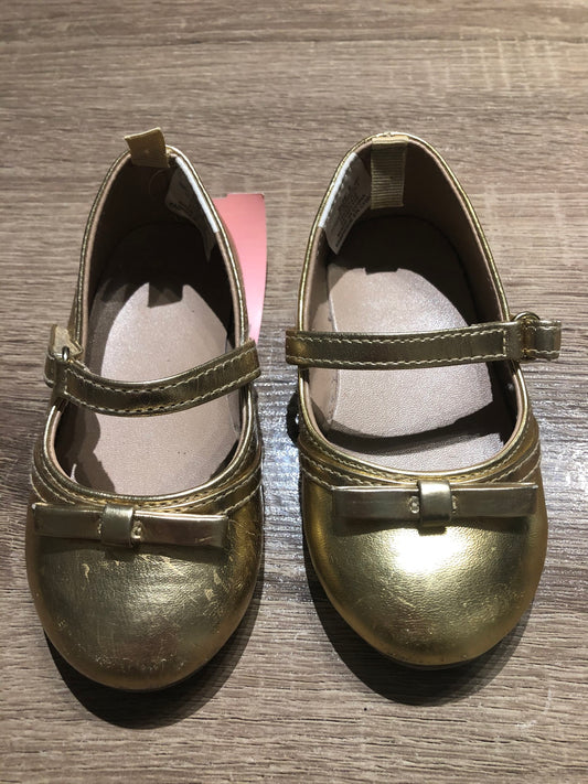 Gold  Gymboree Flat Shoes, 6T