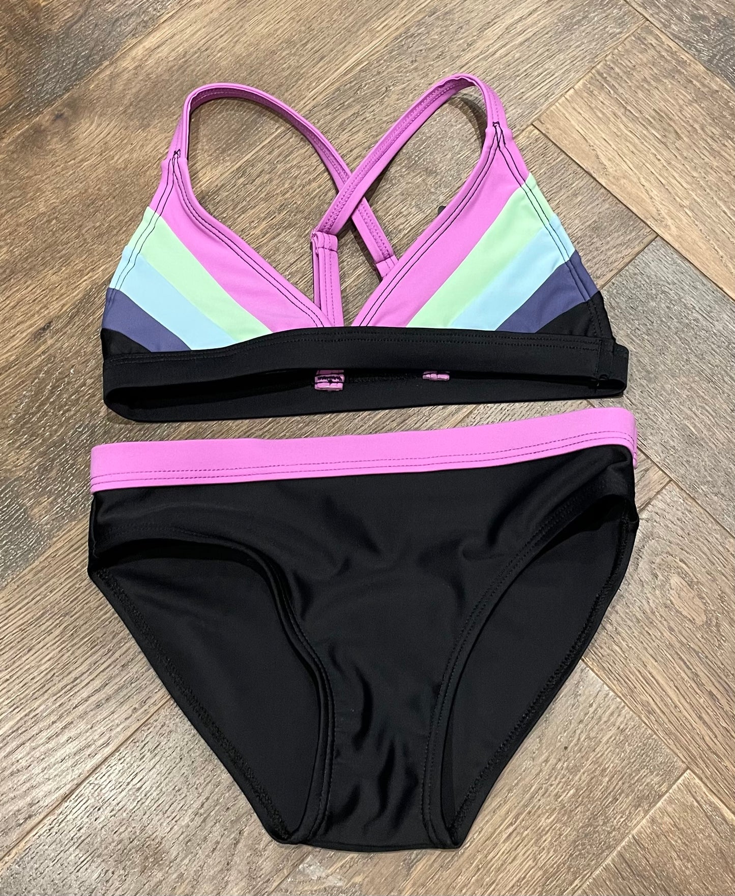 Multi  Color Kids Bathing Suit, 6Y