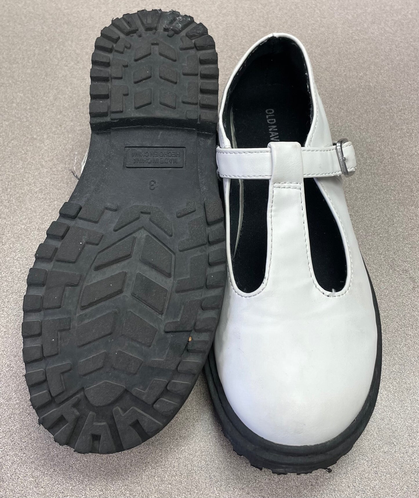 White  Old Navy Chunky Mary Jane, 3Y