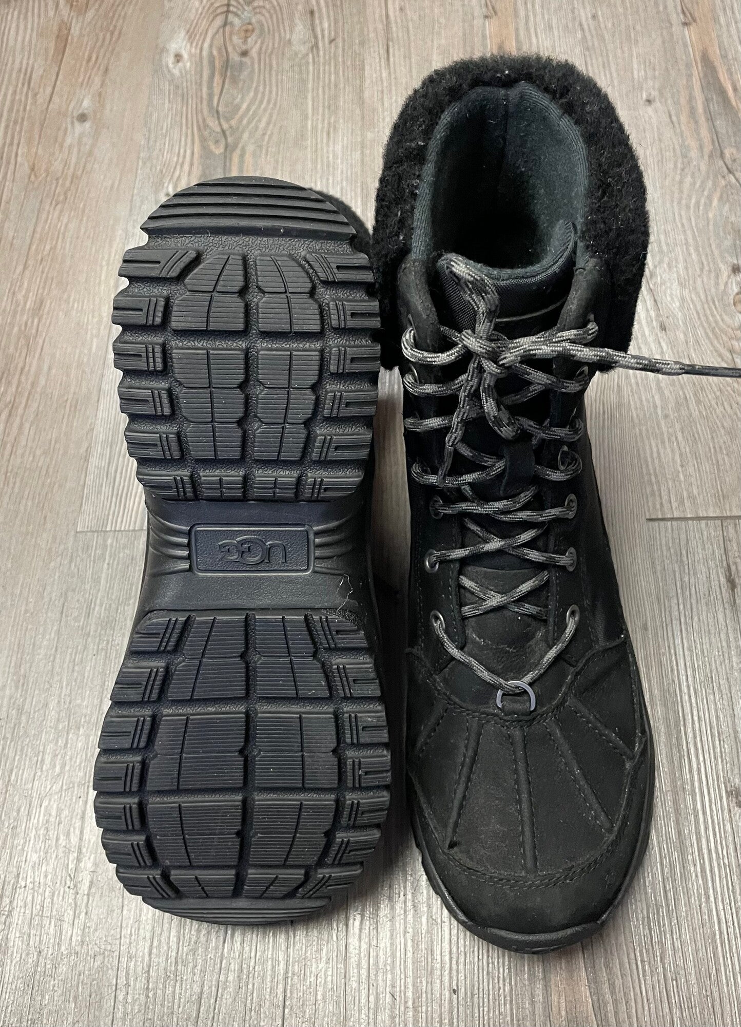 Black  Ugg Winter Boots, 9.5Y
