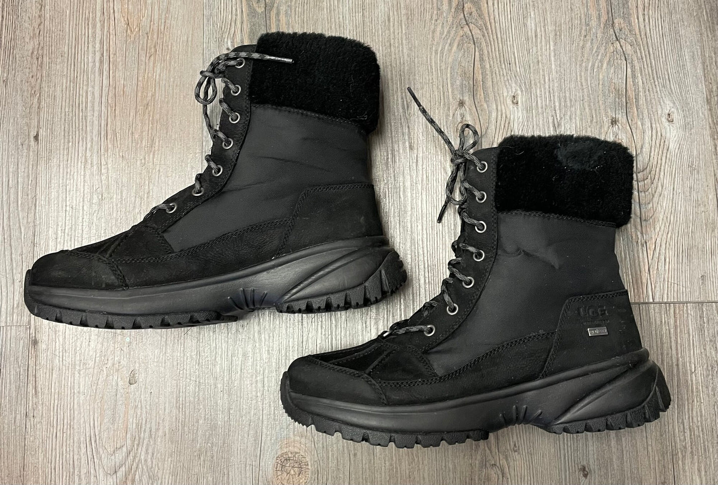 Black  Ugg Winter Boots, 9.5Y