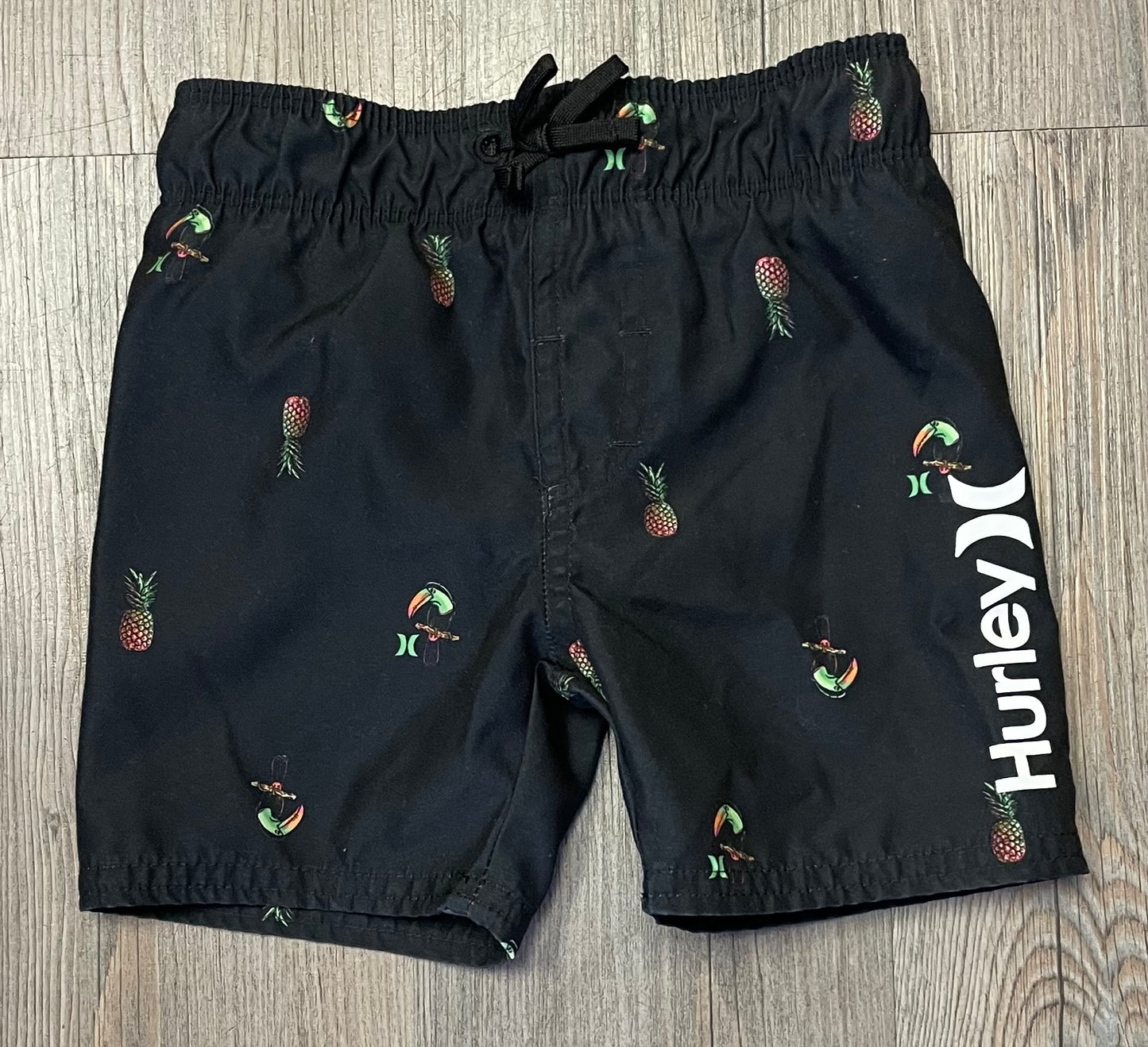 Black  Hurley Swimming Shorts, 2Y