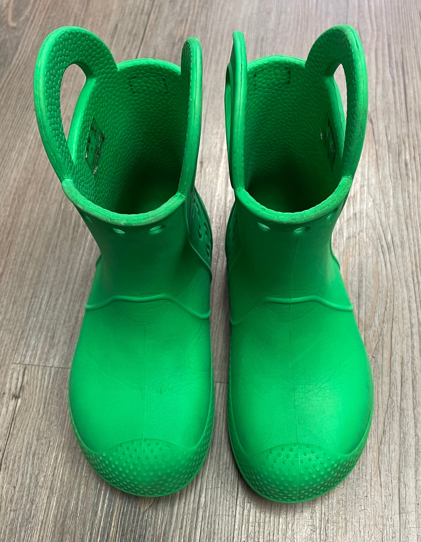 Green  Crocs Rain Boots, 10T