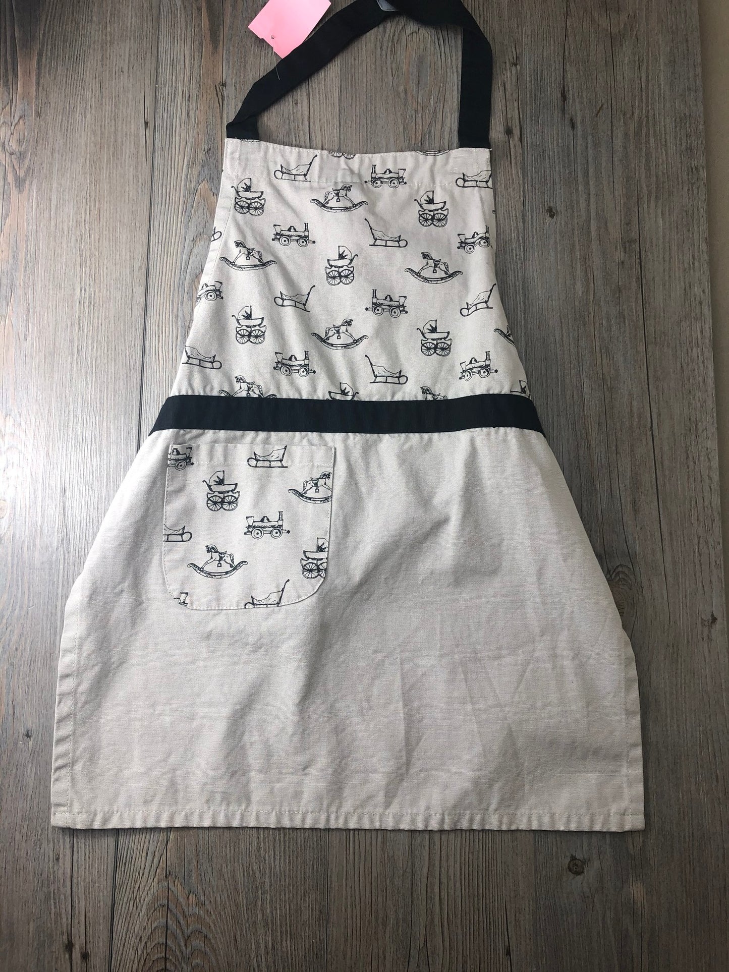 Grey  Hobby Horse Apron, None