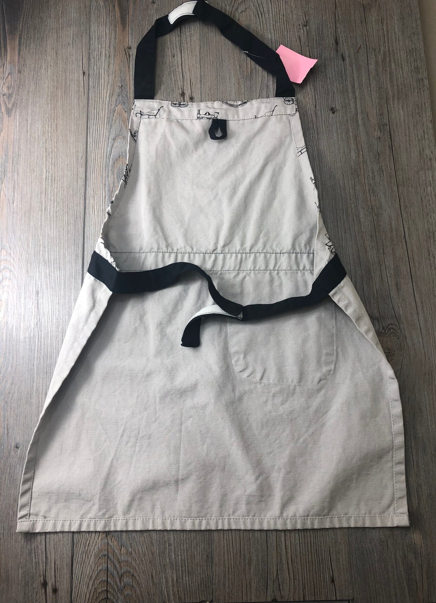 Grey  Hobby Horse Apron, None