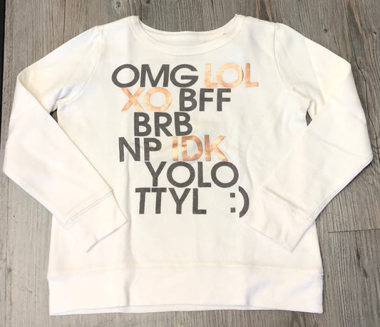 Beige  Crewcuts Sweatshirt LS, 6-7Y