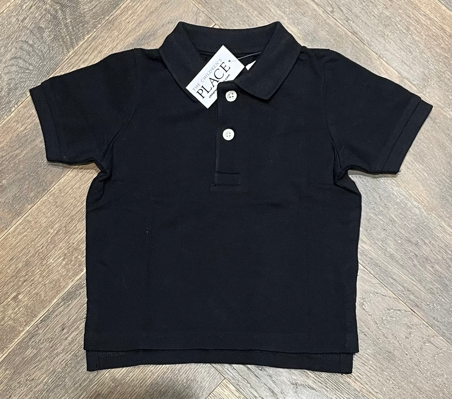Black  Childrens Place Polo, 6-9M