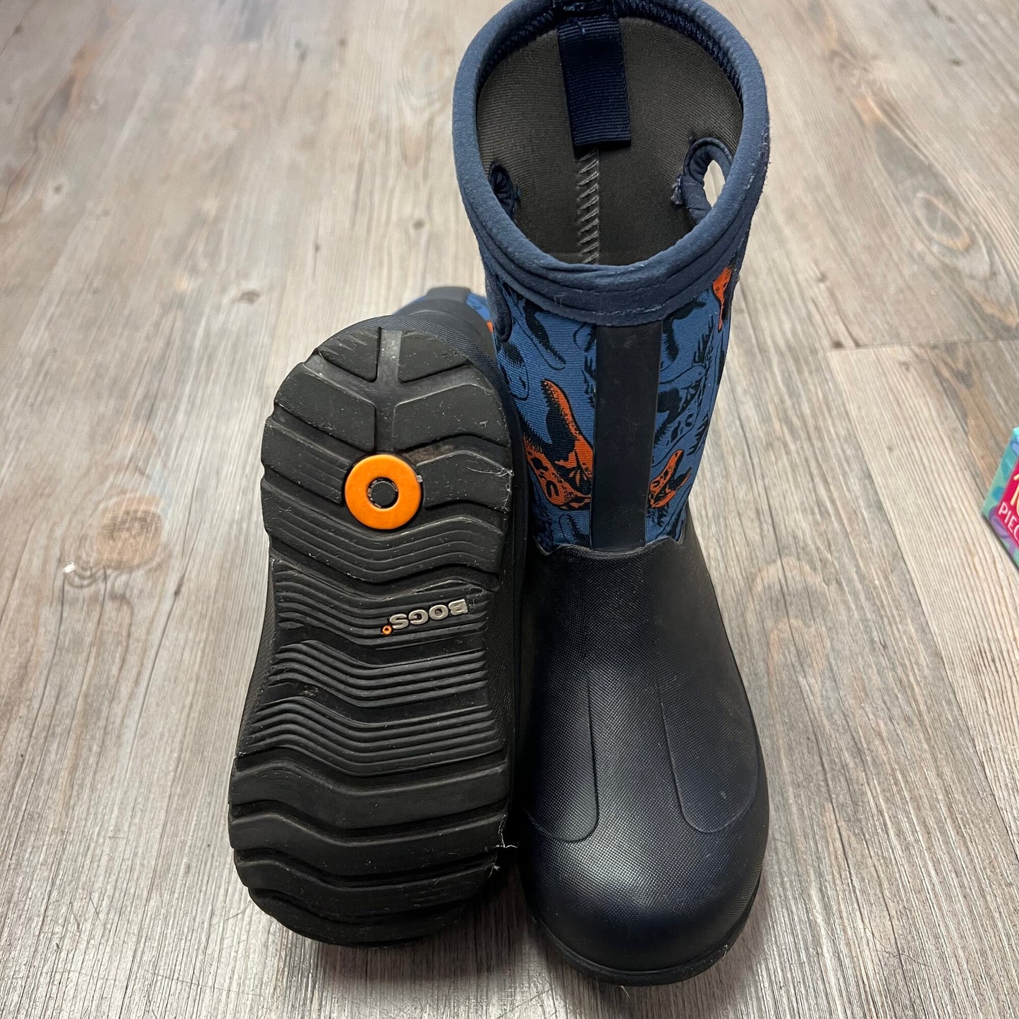 Dinosaur  Bogs Winter Boots, 11Y