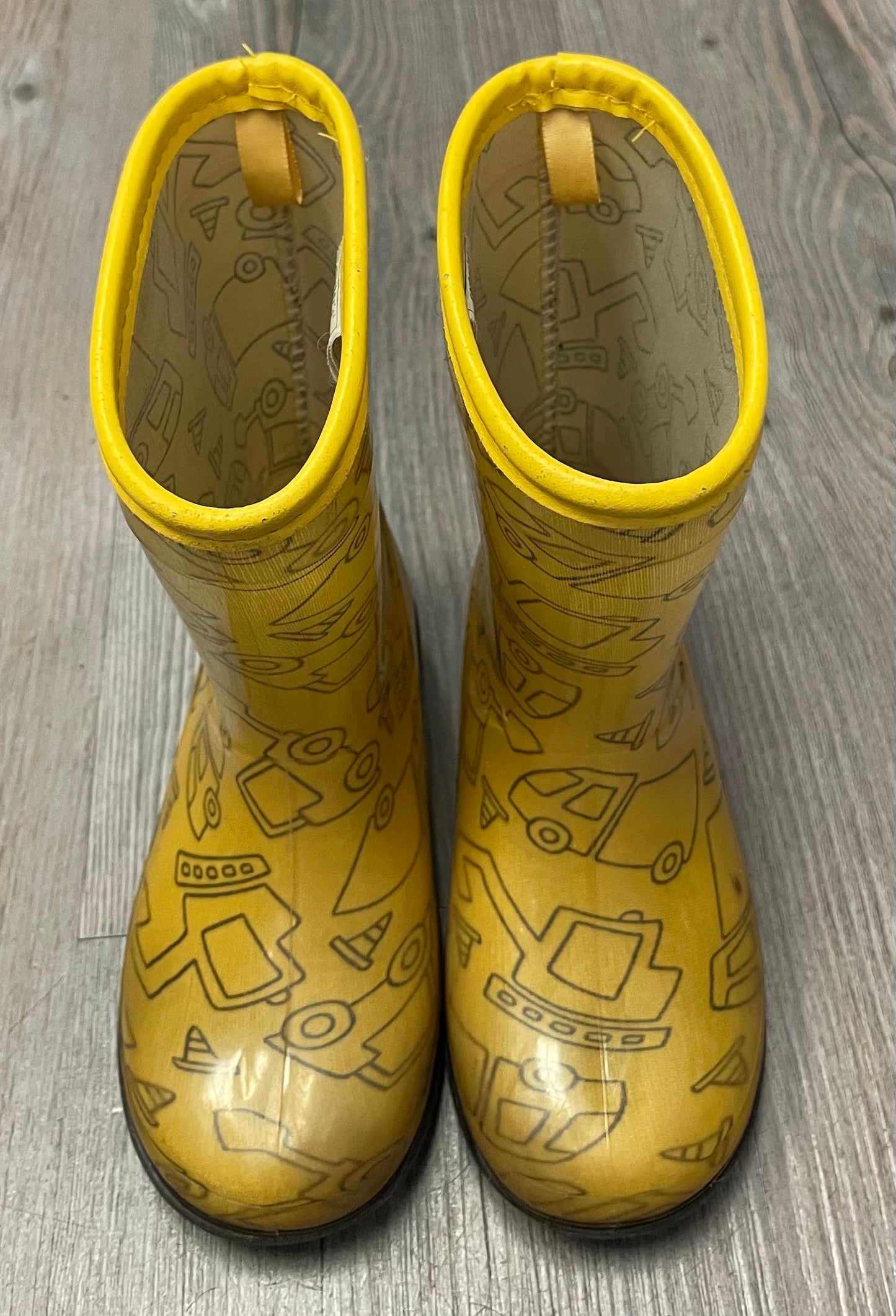 Yellow  Carters Rain Boots, 8T