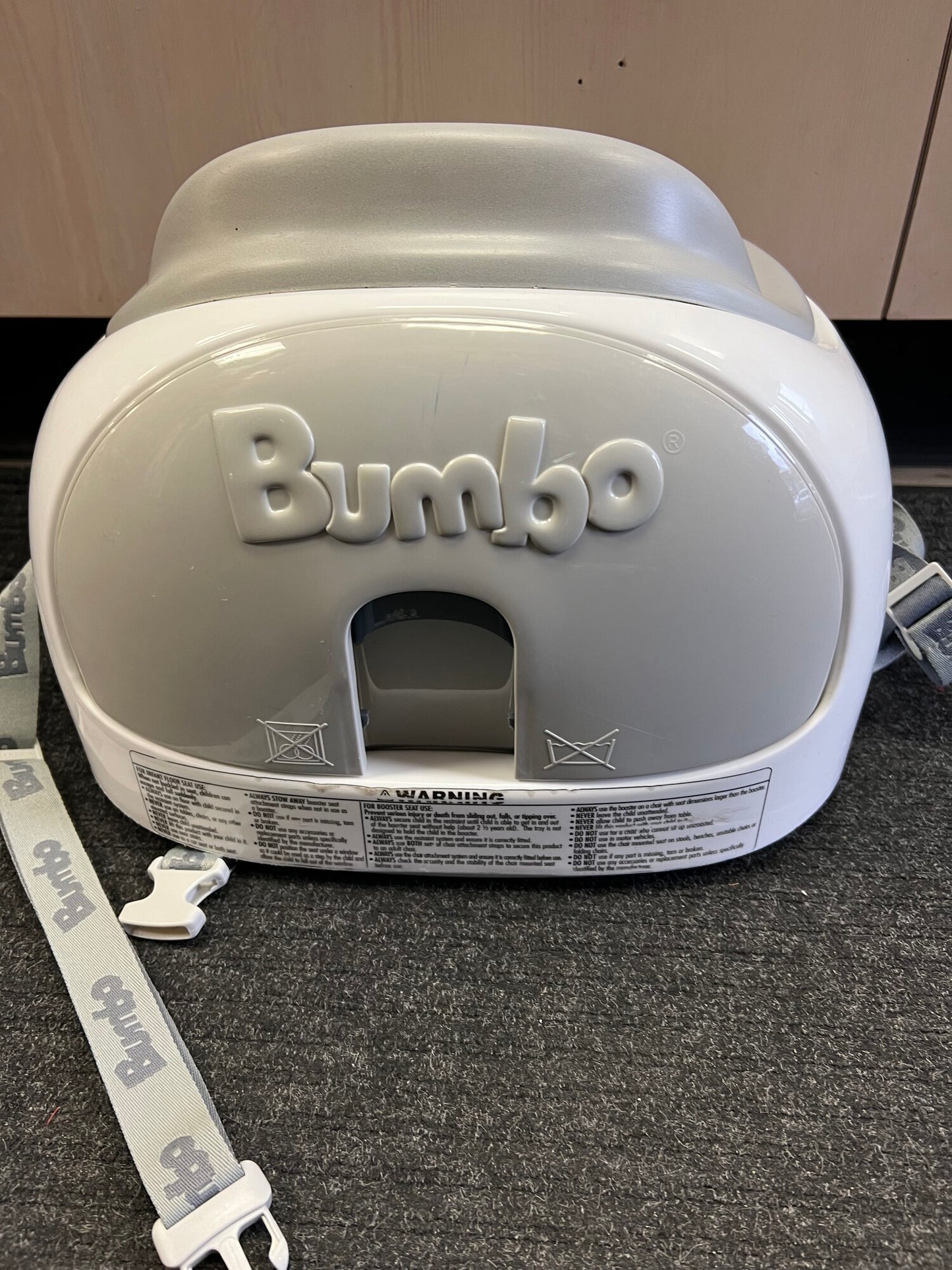 White  Bumbo 3in1Booster Seat, None