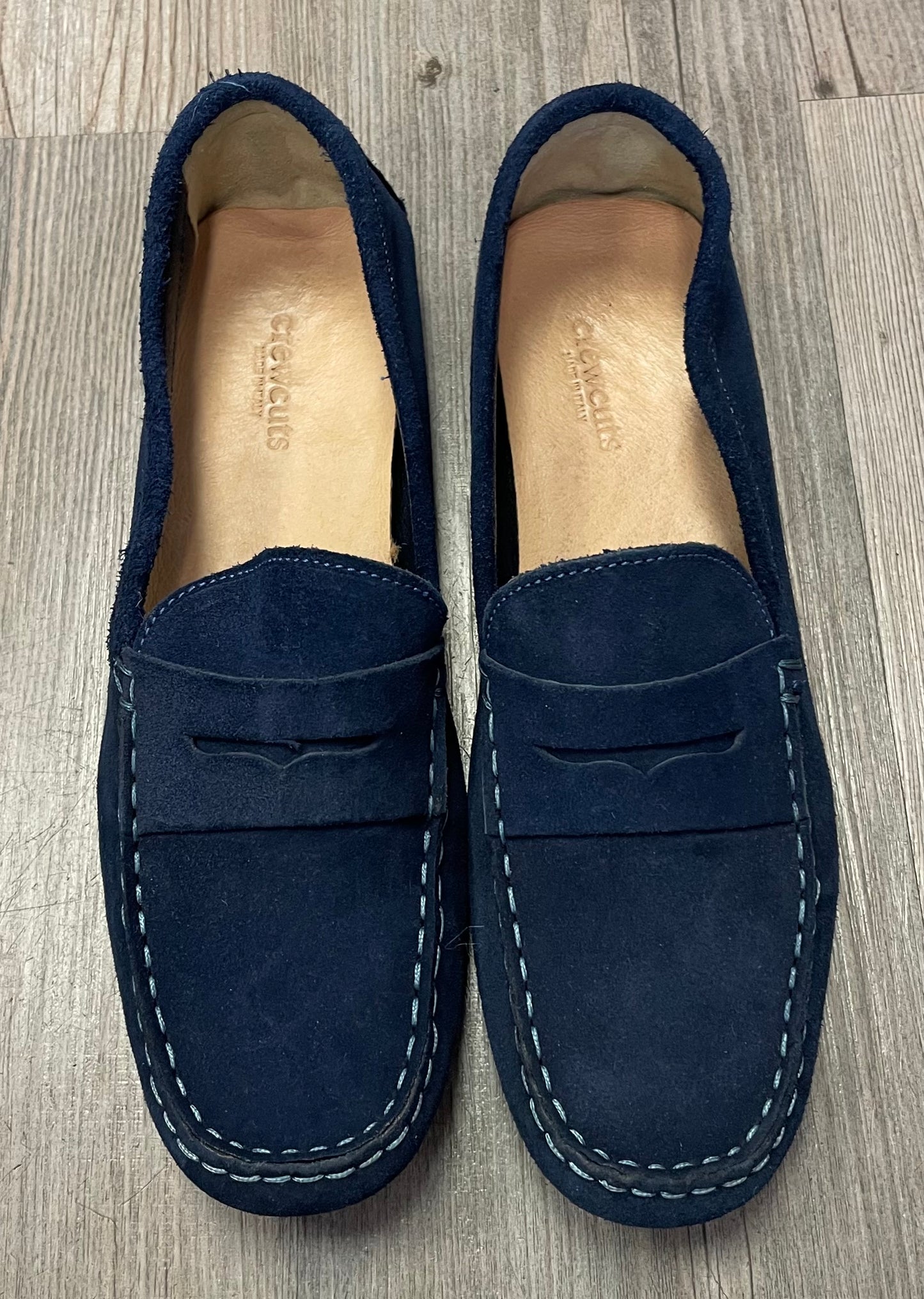 Navy  Crewcuts Loafers Suede, 6Y