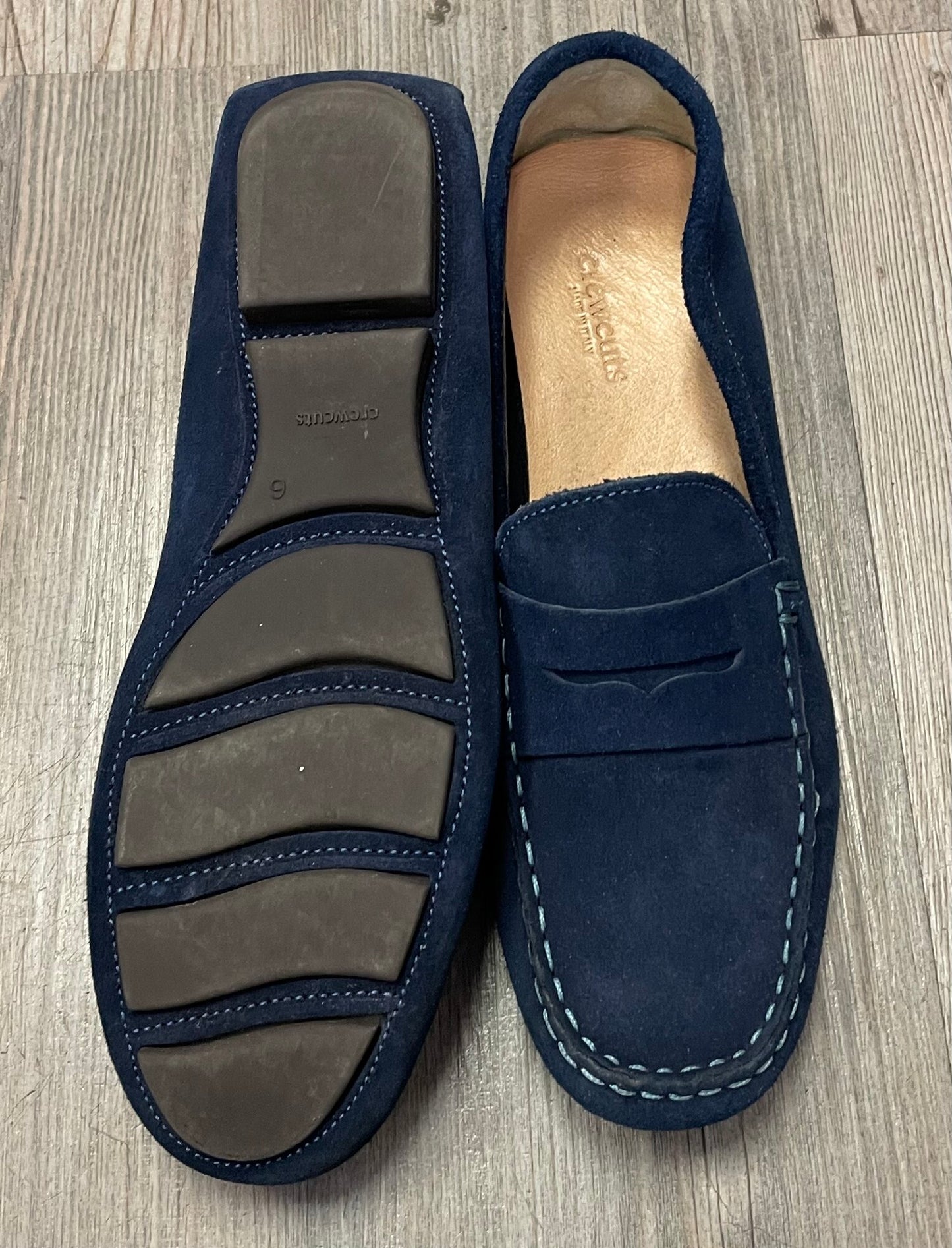 Navy  Crewcuts Loafers Suede, 6Y