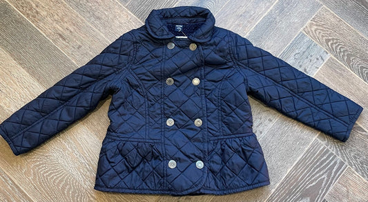 Navy  Gap Quilted Jacket, 4Y