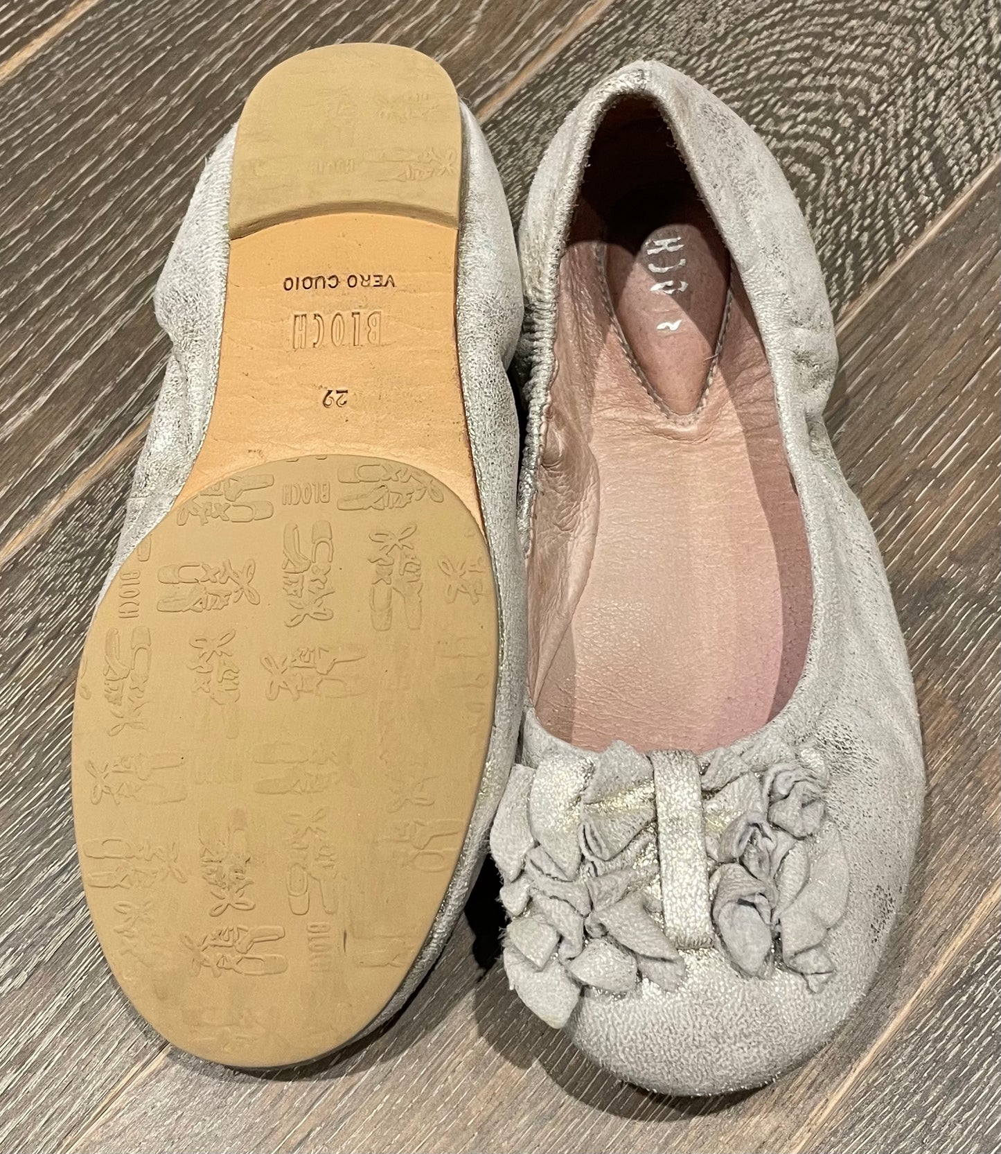 Silver/b  Bloch Shoes, 11Y