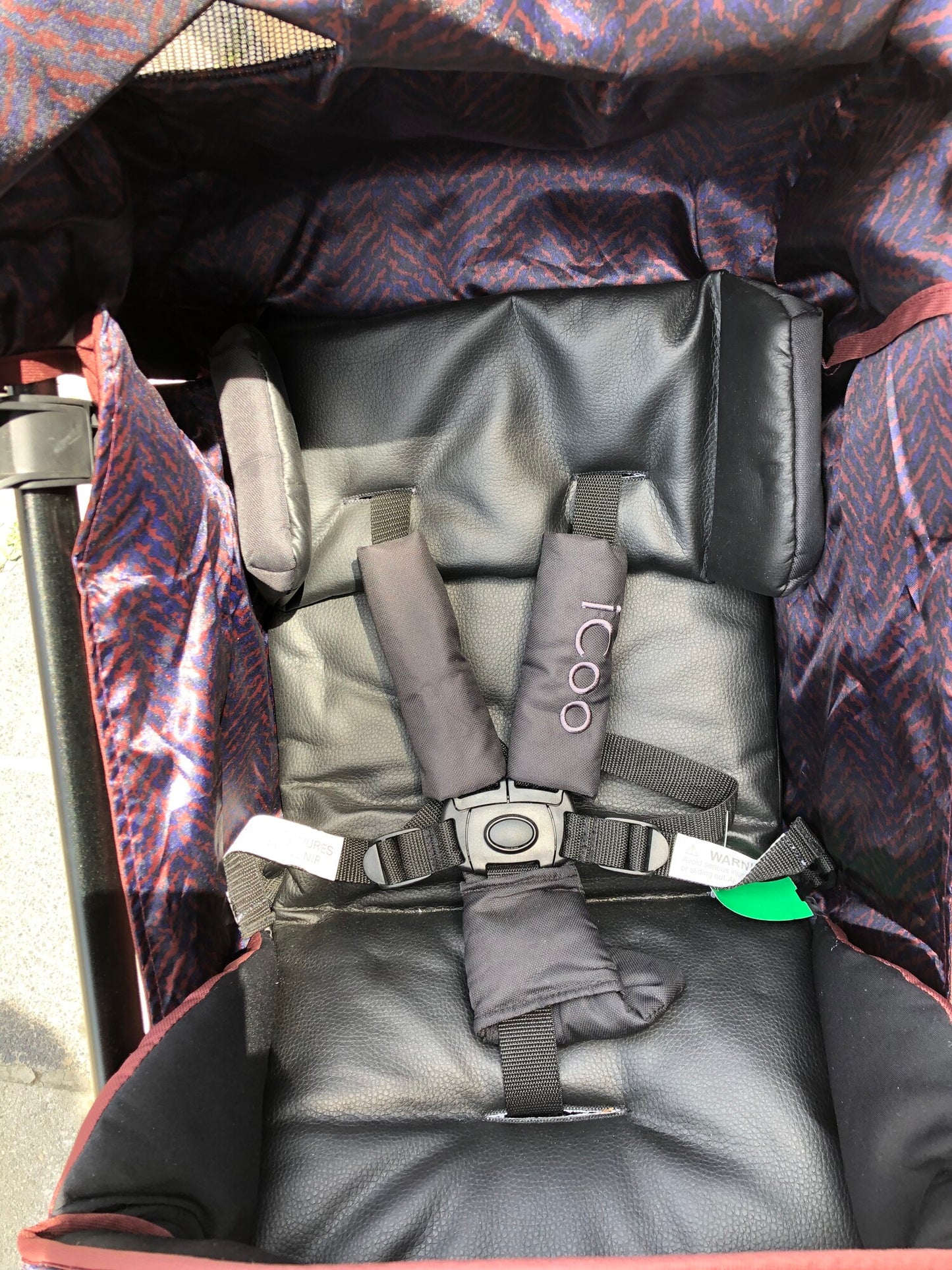 Maroon  ICOO Acrobat Stroller, 44lbs Max