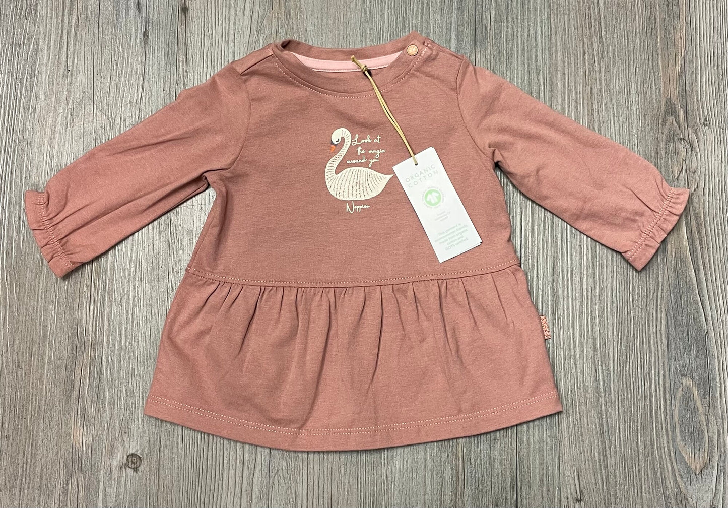 Burlwood  Noppies LS Dress, 1-2M