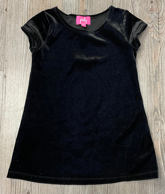 Black  Pinky Velour Dress, 2Y