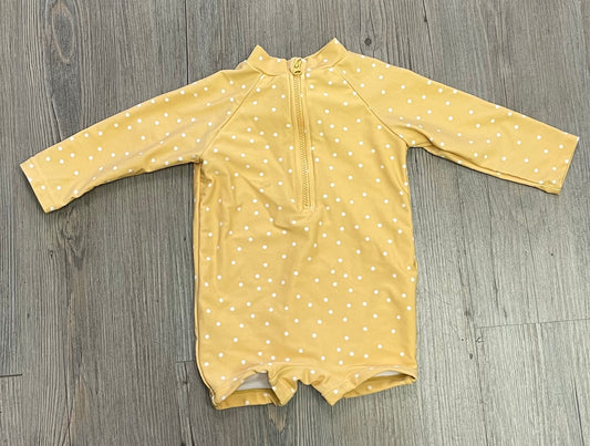 Mustard  Little Earthling Swimsuit, 3-6M