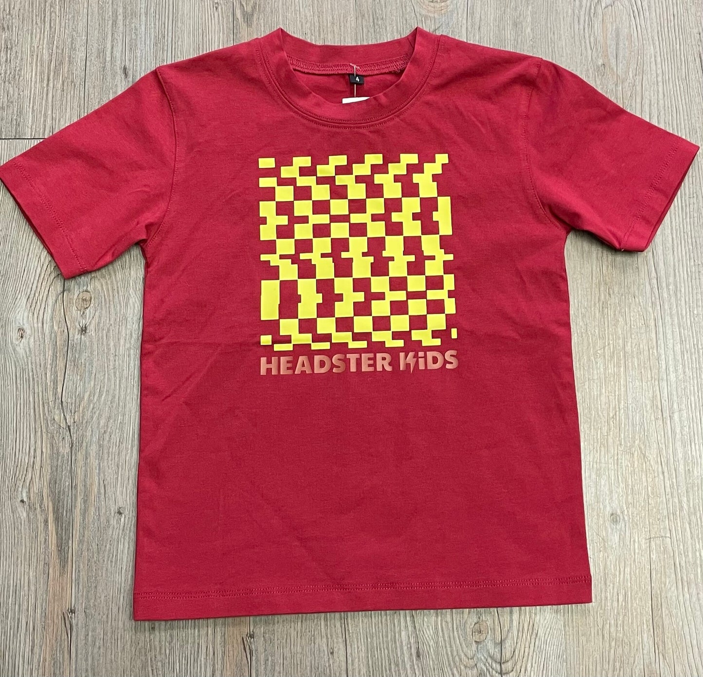 Red  Headster Kids Tee, 4Y