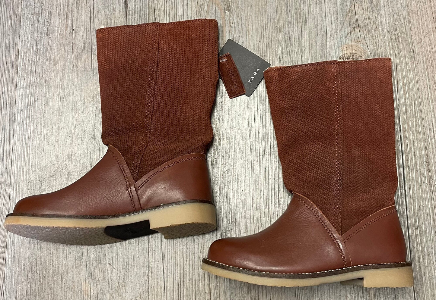 Brown  Zara Fall Boots, 10.5T