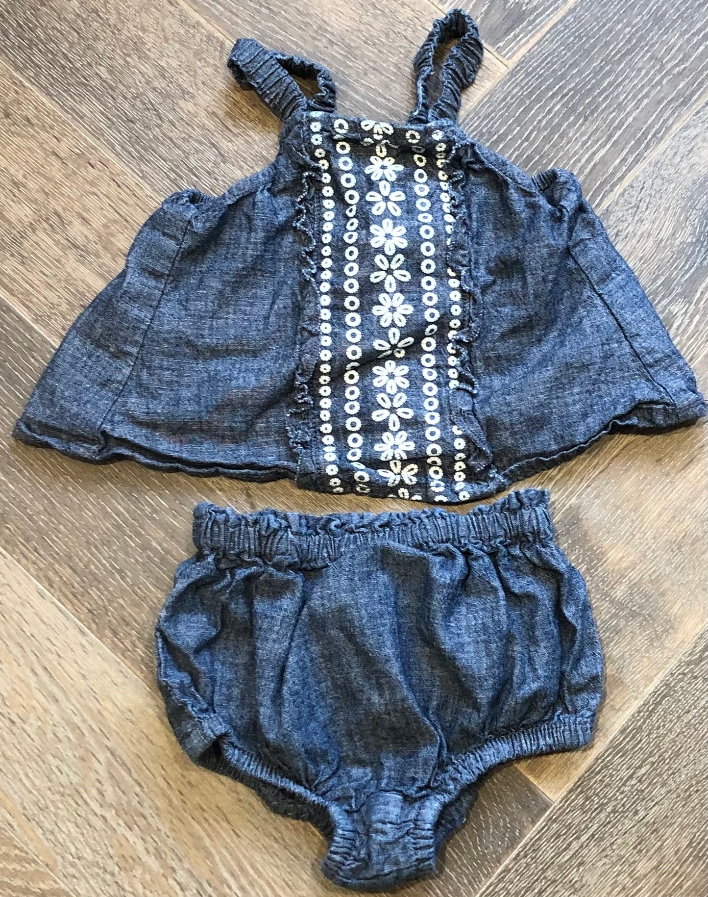 Blue  Joe Fresh 2pc, 6-12M