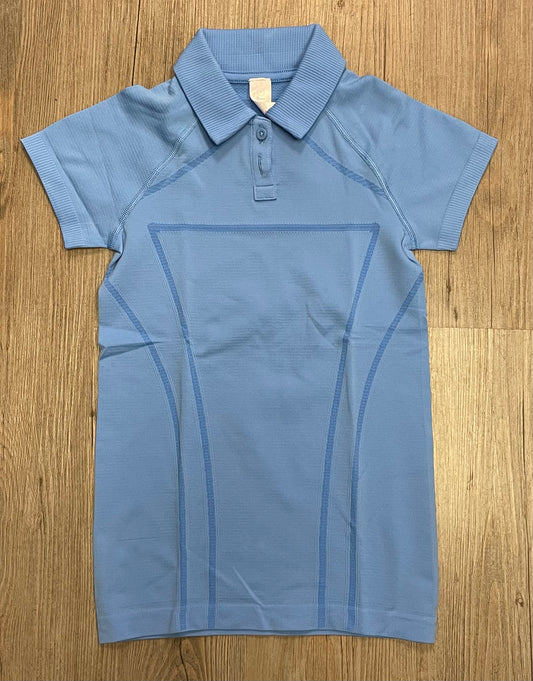 Blue  Ivivva Stretch Golf Tee, 8Y