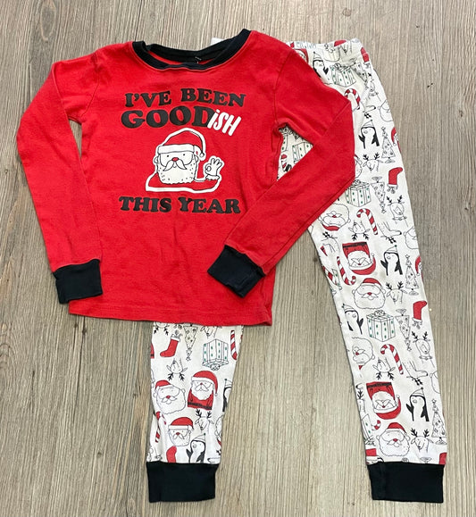 Multi  Carters Holiday Pj Set, 6Y