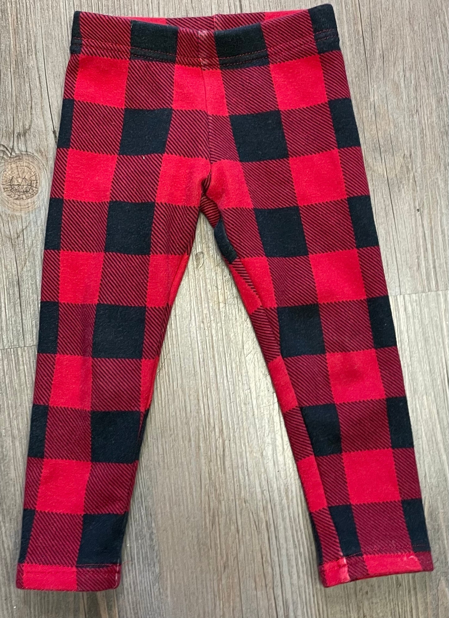 Red  Carters Fleece Lined Legg, 2Y