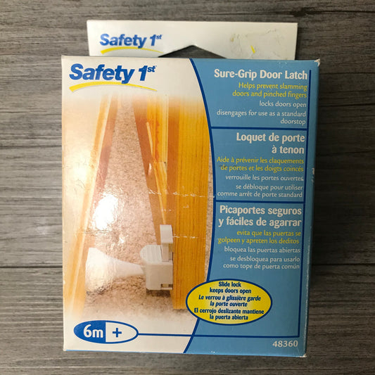 White  Sure Grip Door Latch, 6M+