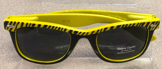Yellow  Sunglasses - Animal Print, Youth