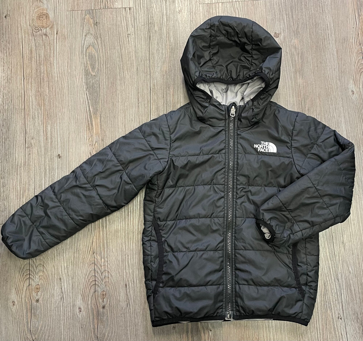 Black  Northface Reversible Puff, 5Y