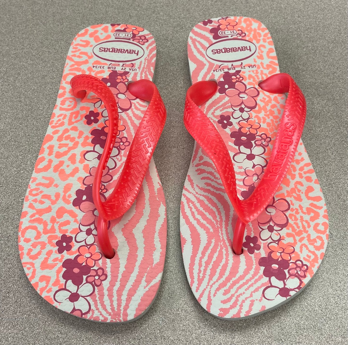 Floral  Havaianas Flip Flop, 2-3Y