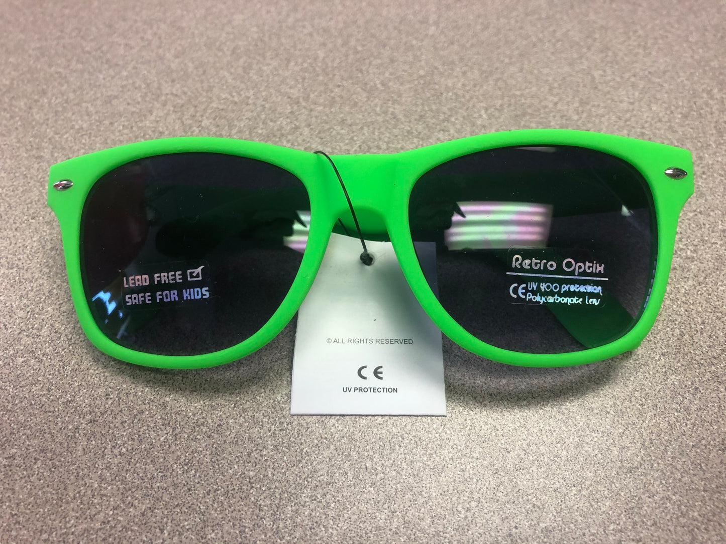 Lime  Matte Sunglasses - NEW, 3-7 Years