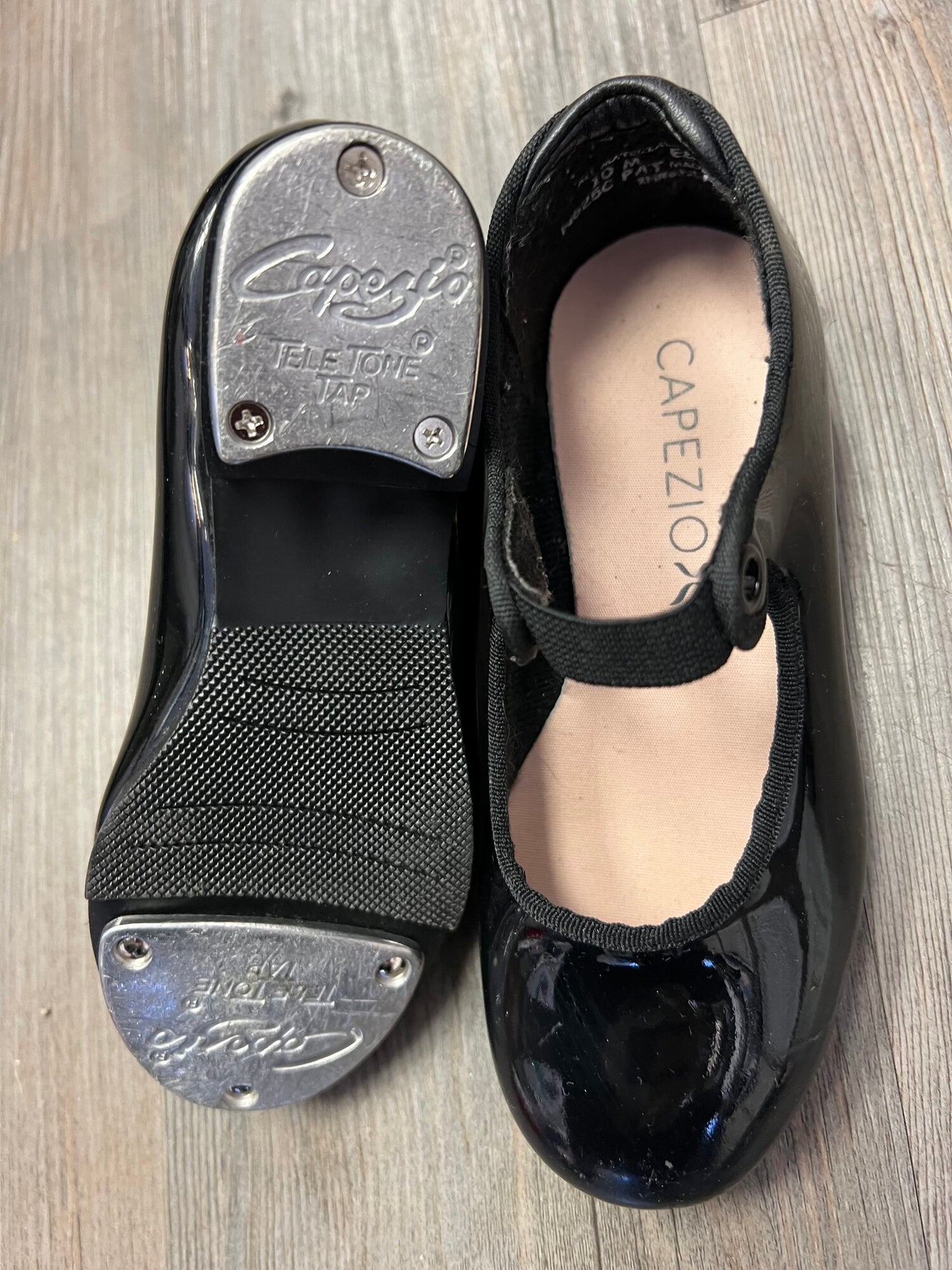 Black  Capezio Tap Shoes, 10T