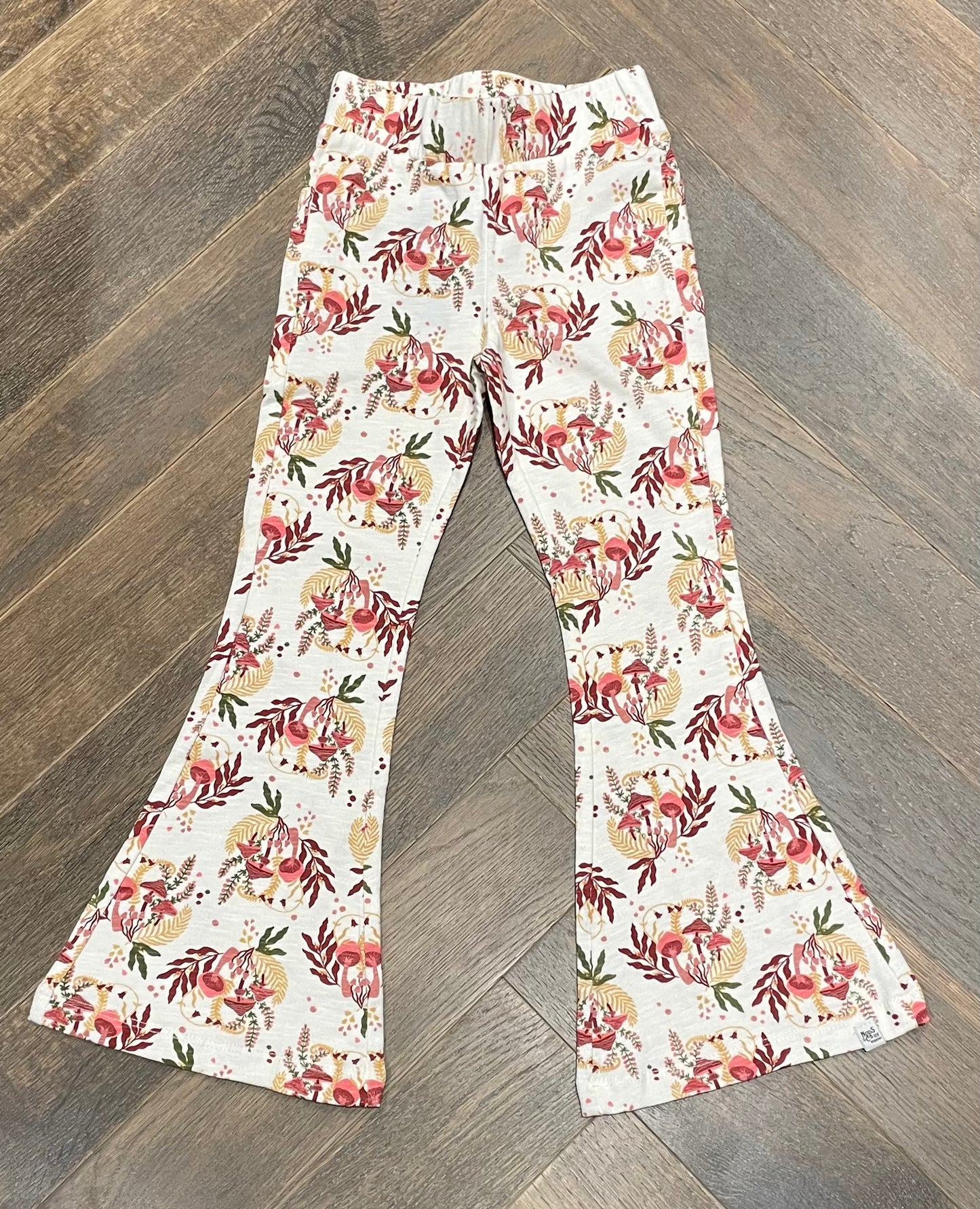 Floral  Noppies Wide Bottom Leggi, 3-4Y