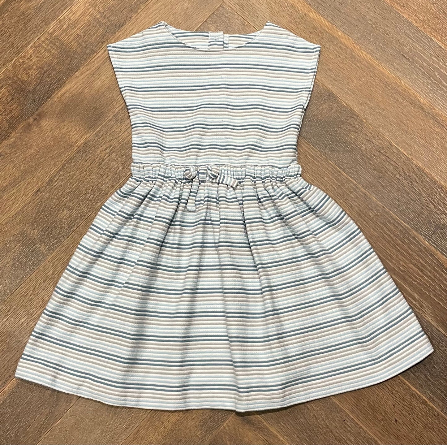 Blue  Vignette Terry  Dress, 4Y