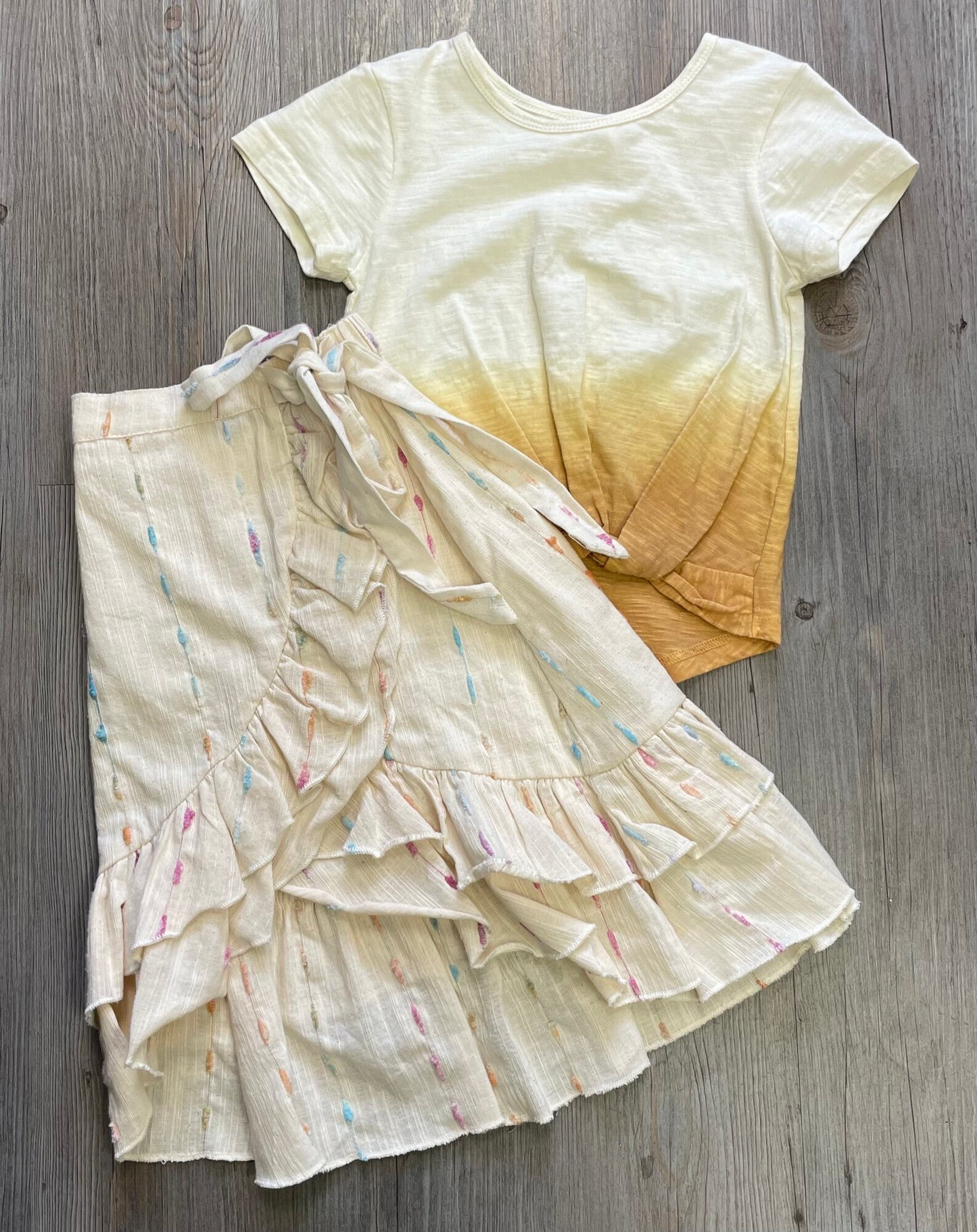 Beige  Poppet & Fax 2 Pcs Skirt/, 4Y