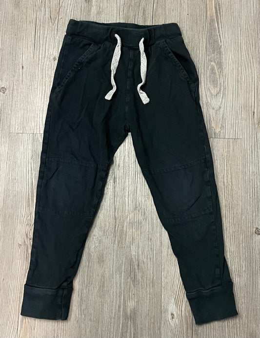 Black  Mini Mioche Jogger Pants, 3-4Y