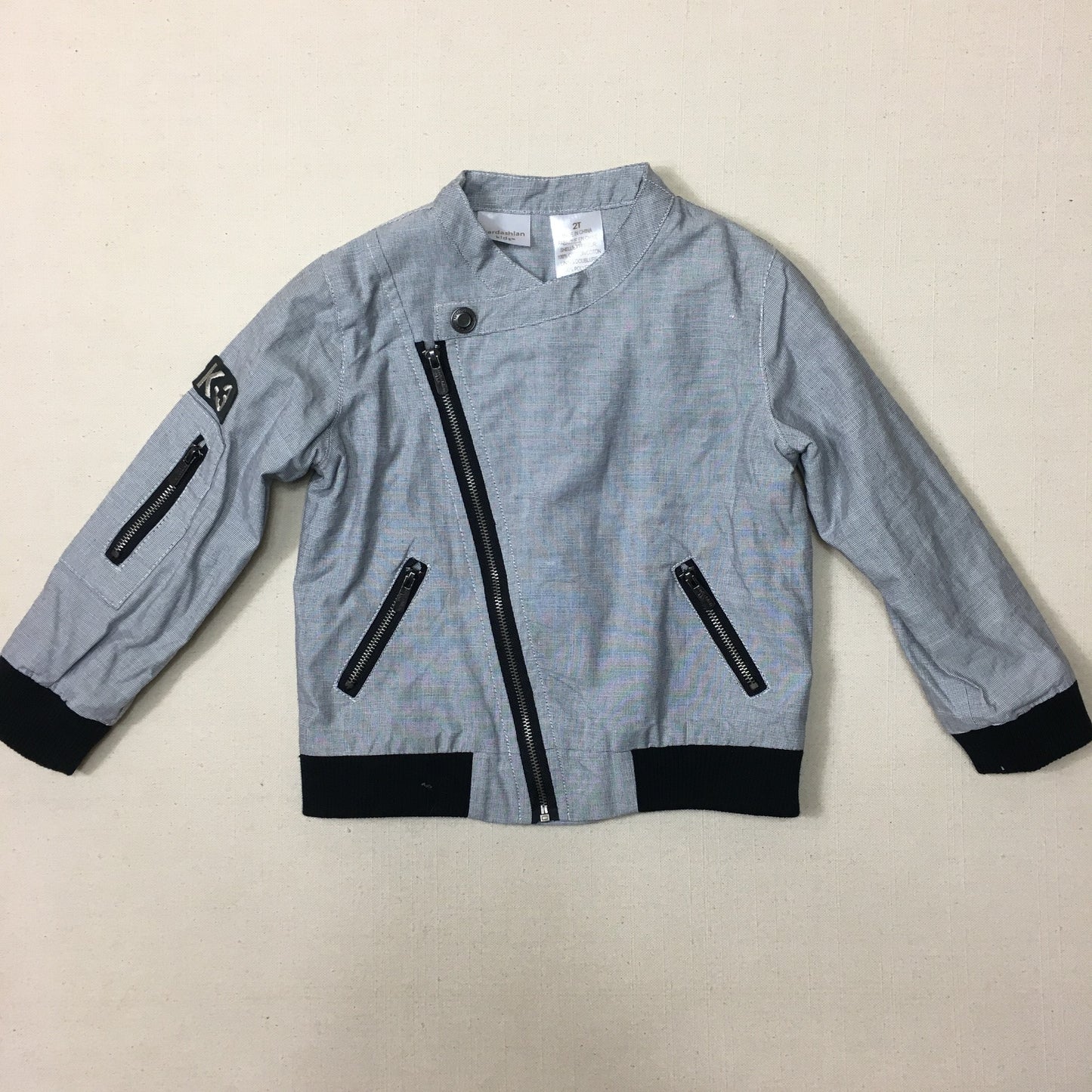 Grey  Kardashian Kids Jacket, 2Y