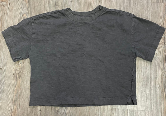 Charcoal  Gap Cropped Tee, 12Y