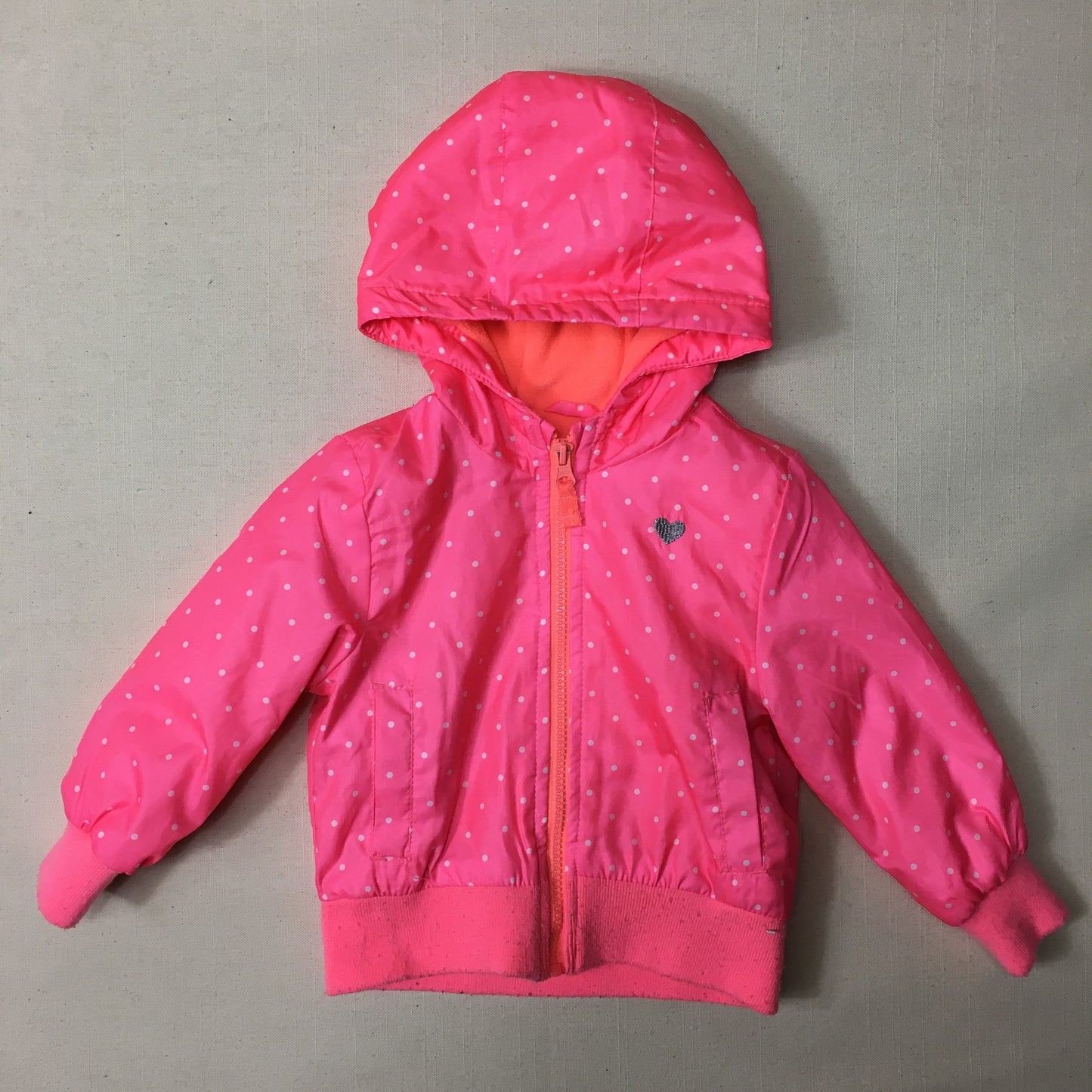 Pink  Carters Polka Dot Jacket, 18M